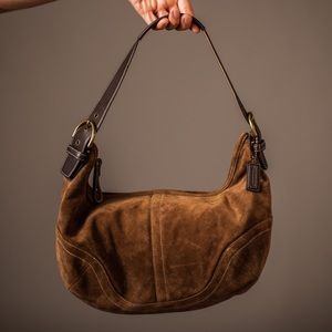 Early 2000’s suede “Coach” shoulder bag